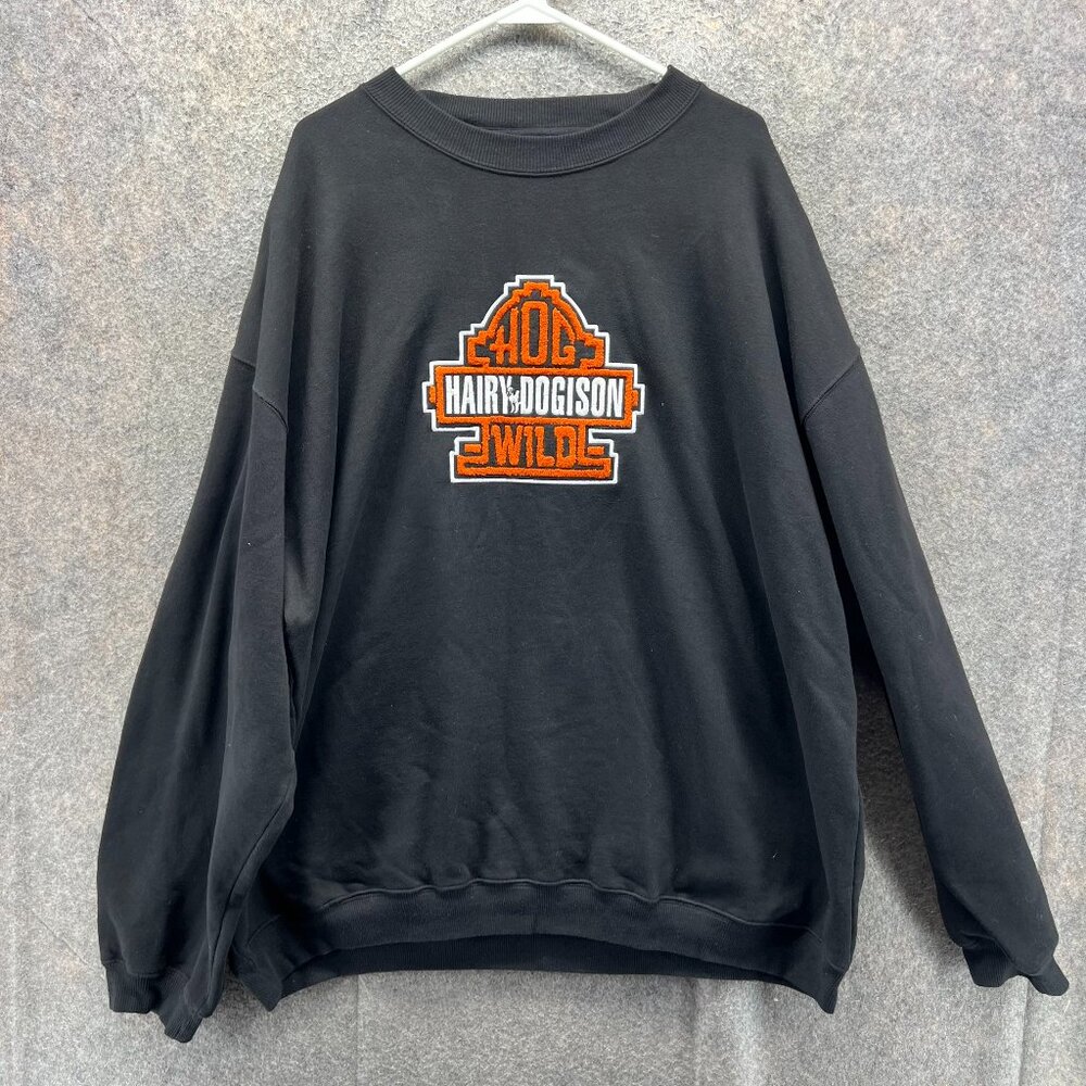 Big Dogs Black Sweatshirt with Orange Logo
